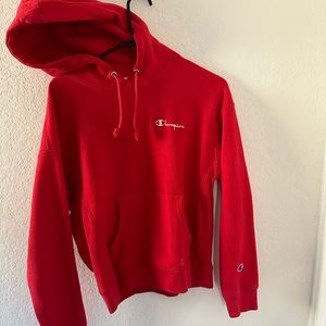 Red Champion Hoodie